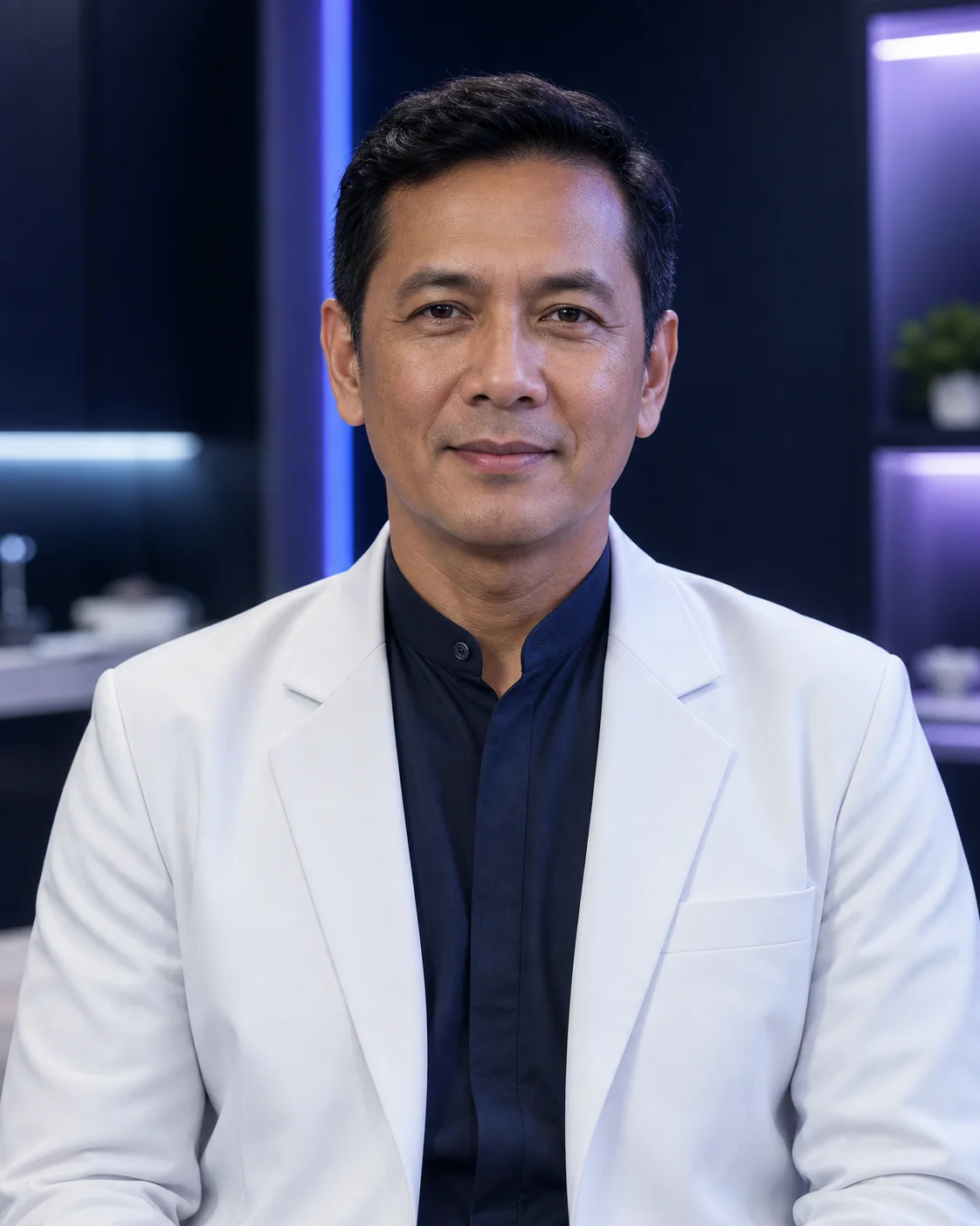 AI-generated illustrative portrait for the temporary Arif Nugraha clinician profile